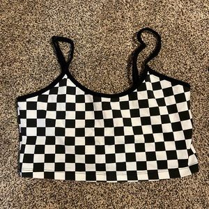 Checkered Crop Top